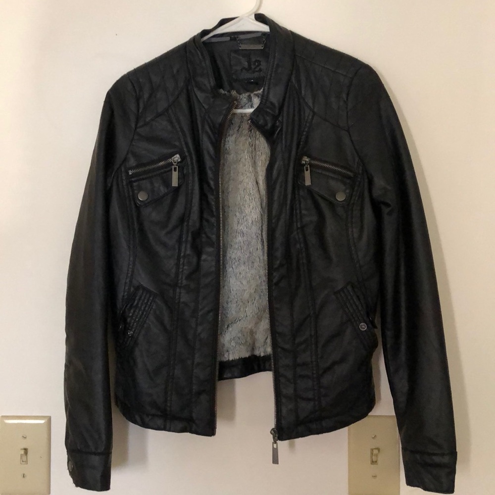 COPY - Black Faux Leather Moto Jacket
